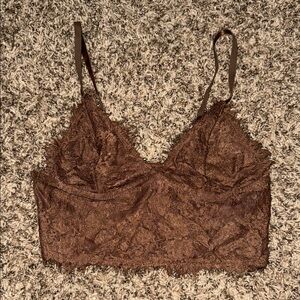 Brown Lace Bralette